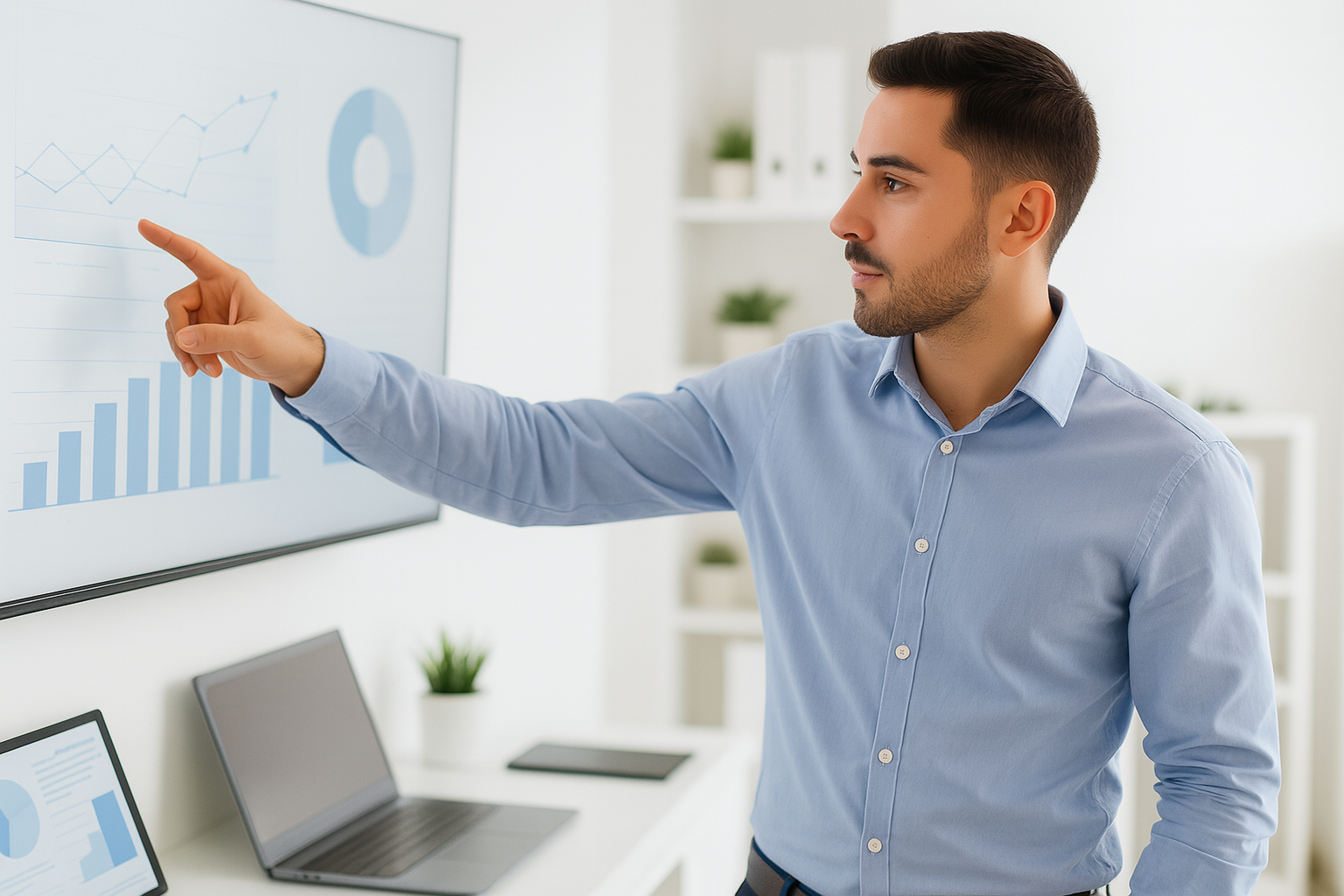 Dashboard de tecnología de gestión de espacios